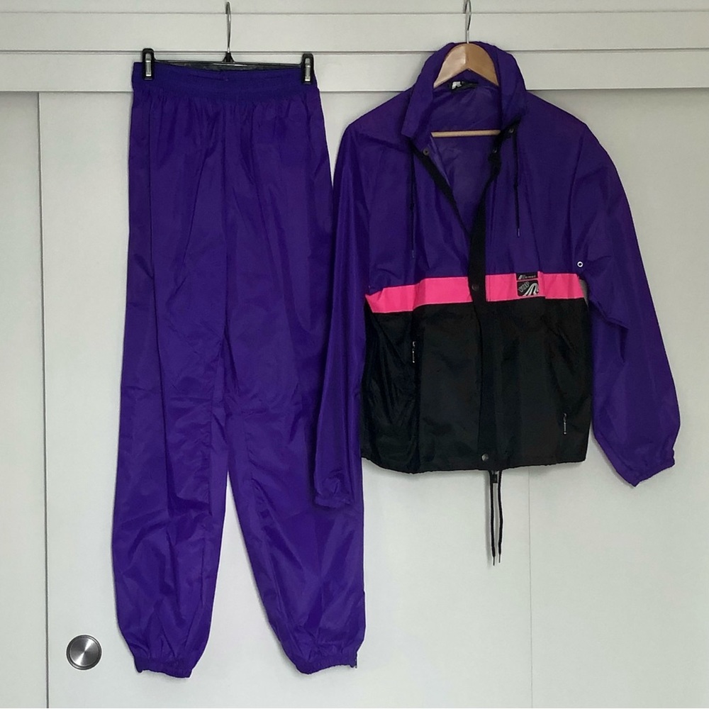 Vintage K-Way high-waisted tracksuit. Excellent condition